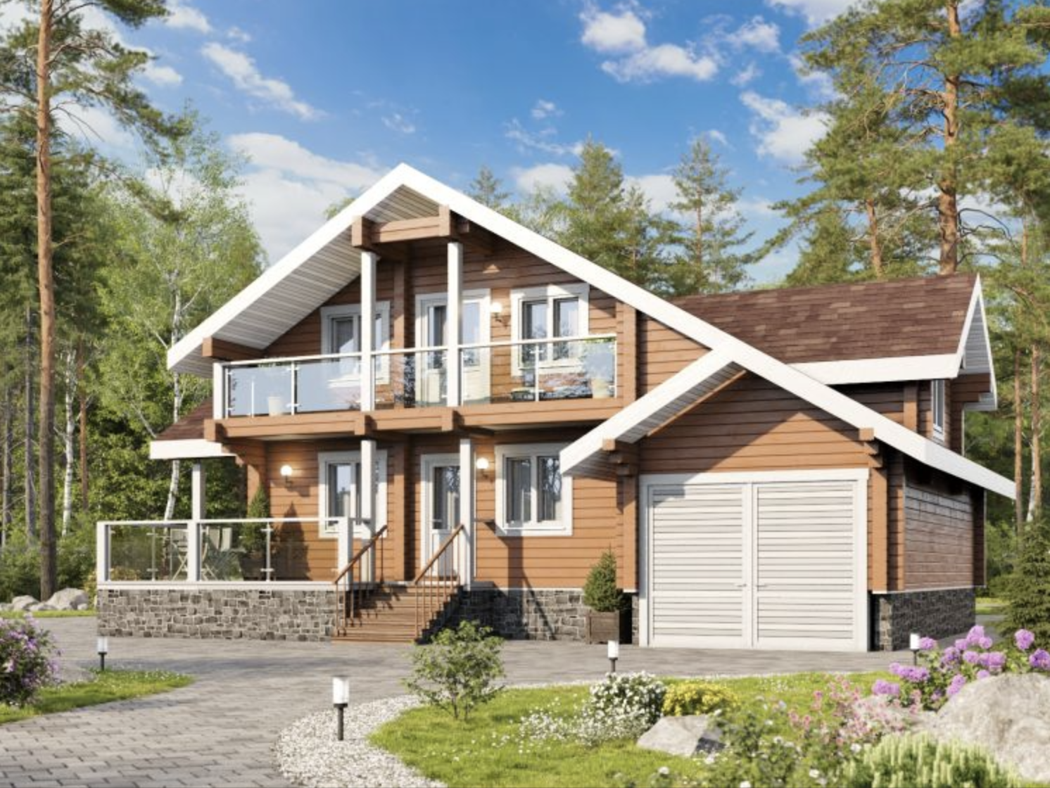 дома с мансардой